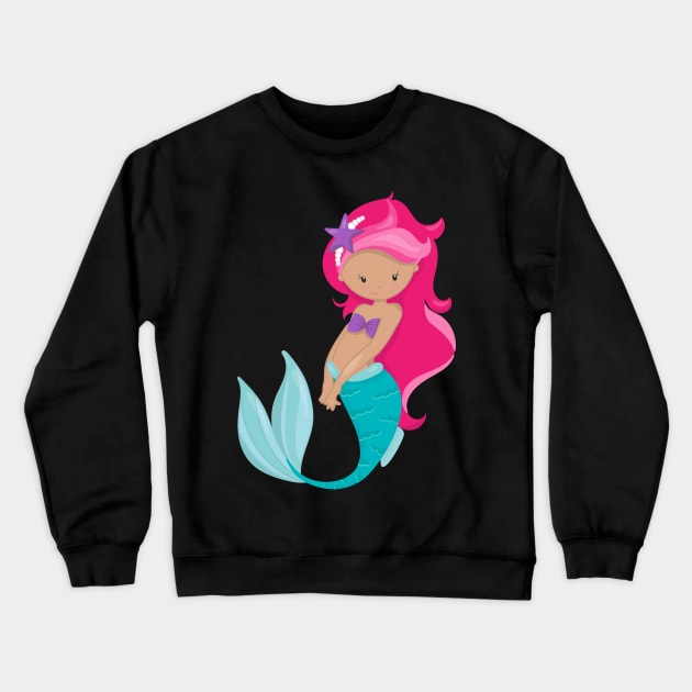 Mermaid Princess Crewneck Sweatshirt by kdpdesigns